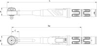 Gedore DMK 550 2641275 Momentsleutel 3/4 (20 mm) 110 - 550 Nm - thumbnail