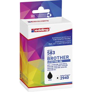 Edding Inktcartridge vervangt Brother LC3219XLBK Compatibel Zwart EDD-583 18-583-01