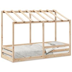 Kinderbed met bedhuis 90x190 cm massief grenenhout