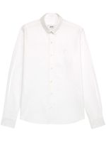 AMI Paris chemise en coton à boutonnière - Blanc