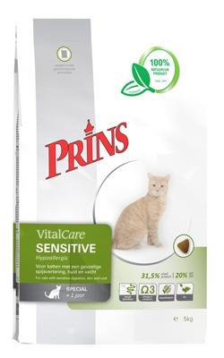 Prins VitalCare Sensitive Hypoallergenic kattenvoer 1,5 kg Prins VitalCare Sensitive Hypoallergenic kattenvoer 1,5 kg
