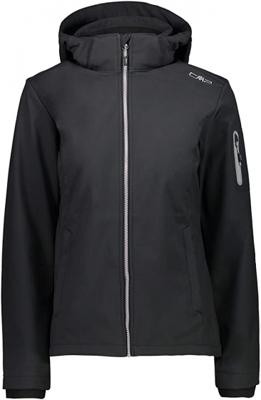 CMP softshell jas dames polyester/elastaan zwart CMP softshell jas dames polyester/elastaan zwart