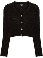 Versace Pre-Owned cardigan en tweed (années 2000) - Marron - thumbnail