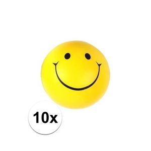 10x Smiley stressbal   -