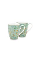 Pip Studio Jolie Set/2 Mok Groot Flowers Blauw