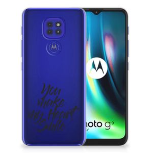 Motorola Moto G9 Play | E7 Plus Siliconen hoesje met naam Heart Smile