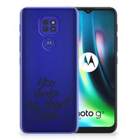 Motorola Moto G9 Play | E7 Plus Siliconen hoesje met naam Heart Smile