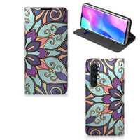 Xiaomi Mi Note 10 Lite Smart Cover Purple Flower