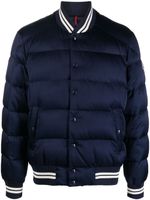 Moncler veste bomber Dives à design nervuré - Bleu - thumbnail