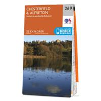 Wandelkaart - Topografische kaart 269 OS Explorer Map Chesterfield & A