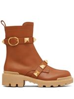 Valentino Garavani bottines Roman Stud 40mm - Marron