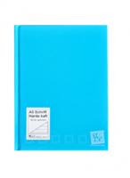 Soho schrift gelinieerd met harde kaft A5 papier blauw