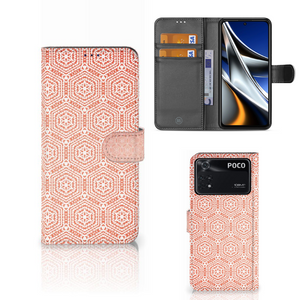 Xiaomi Poco X4 Pro 5G Telefoon Hoesje Pattern Orange