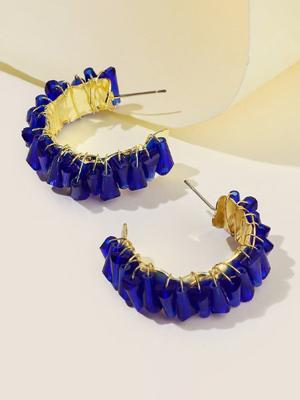 gepersonaliseerd Eenvoudig Kristal oorbellen