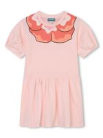 Kenzo Kids robe en coton biologique à fleurs - Rose