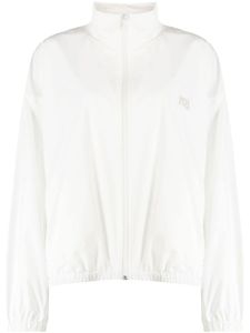 Alexander Wang veste de sport zippée à logo embossée - Blanc