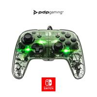 PDP Afterglow Deluxe+ LED bekabeld Gaming Controller - Licensed by Nintendo for Switch and OLED - RGB Hue Color Lights - See through Gamepad Controller - 3.5 mm Jack - Dual Vibration - Paddle Buttons