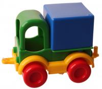 Jonotoys vrachtwagen junior 8 cm blauw/groen
