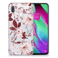 Hoesje maken Samsung Galaxy A40 Watercolor Flowers