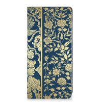 Motorola Moto G84 Smart Cover Beige Flowers - thumbnail