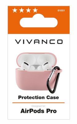 Vivanco AIRPODPROCASEVVP Koptelefoon tas Pink