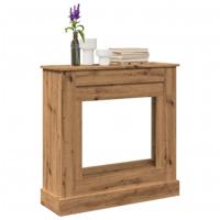 Haardombouw 90x30x90 cm bewerkt hout artisanaal eikenkleurig