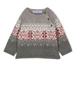 Tartine Et Chocolat pull en maille Fair Isle - Gris