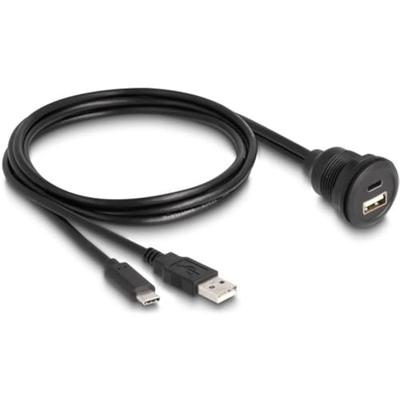DeLOCK 88102 cable gender changer 1 x USB Type-A / 1 x USB Type-C Black
