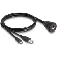 DeLOCK 88102 cable gender changer 1 x USB Type-A / 1 x USB Type-C Black