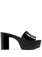 Stuart Weitzman sandales en cuir à bout ouvert - Noir - thumbnail