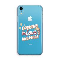 Pizza is the answer: iPhone XR Transparant Hoesje