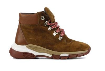 Clic! Meisjes Enkellaarsjes in Leder (Cognac)