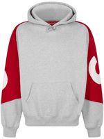 Supreme hoodie à logo en jacquard - Gris