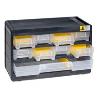 Allit 458080 magazijn VarioPlus Basic 15 (B x H x D) 300 x 190 x 135 mm zwart, geel 1 st.