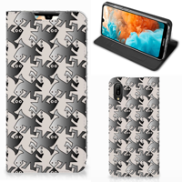 Huawei Y6 2019 Hoesje maken Salamander Grey