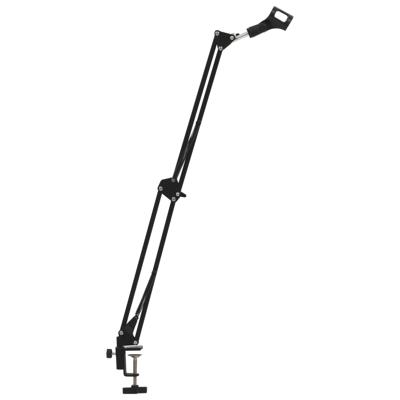 vidaXL Microfoonstandaard tafelmontage staal zwart