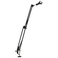 vidaXL Microfoonstandaard tafelmontage staal zwart