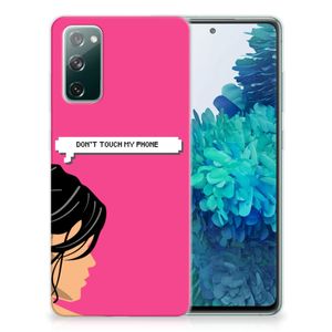 Samsung Galaxy S20 FE Silicone-hoesje Woman Don't Touch My Phone