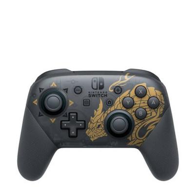Nintendo Pro Controller Monster Hunter Rise Edition Zwart, Goud Bluetooth Gamepad Analoog/digitaal Nintendo Switch Nintendo Pro Controller Monster Hunter Rise Edition Zwart, Goud Bluetooth Gamepad Analoog/digitaal Nintendo Switch