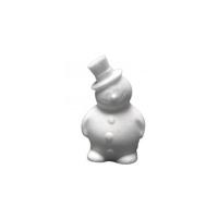 Hobby sneeuwpop - piepschuim - 17 cm - styropor - 3D - sneeuwman figuur - thumbnail