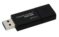 Kingston Technology DataTraveler 100 G3 USB flash drive 64 GB USB Type-A 3.2 Gen 1 (3.1 Gen 1) Zwart