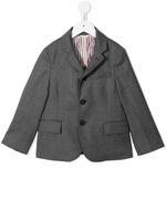 Thom Browne Kids blazer Super 120s en serge - Gris