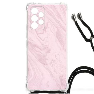 Samsung Galaxy A53 Anti-Shock Hoesje Marble Pink - Origineel Cadeau Vriendin Samsung Galaxy A53 Anti-Shock Hoesje Marble Pink - Origineel Cadeau Vriendin
