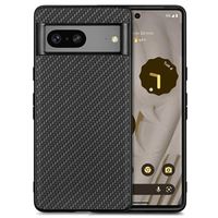 Google Pixel 7 Hybride Hoesje - Koolstofvezel - Zwart