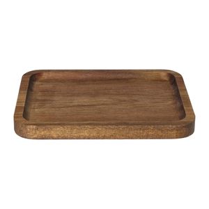 tray acacia klein - bruin - 14x18x1.5 cm