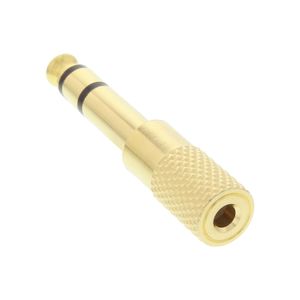 InLine 99305P tussenstuk voor kabels 3.5mm jack female 3.5mm Zwart, Goud