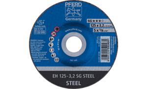 PFERD EH 125-3,2 SG STEEL 61320232 Doorslijpschijf gebogen 125 mm 25 stuk(s) Staal