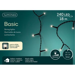 Kerstboom verlichting warm wit 240 lichtjes   -