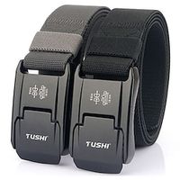 Voor heren Tactisch Tactische riem Nylon webriem Nylon riem Leger groen Zwart Nylon Lightinthebox - thumbnail