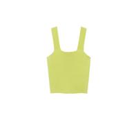 Mango ribgebreide crop top lichtgroen